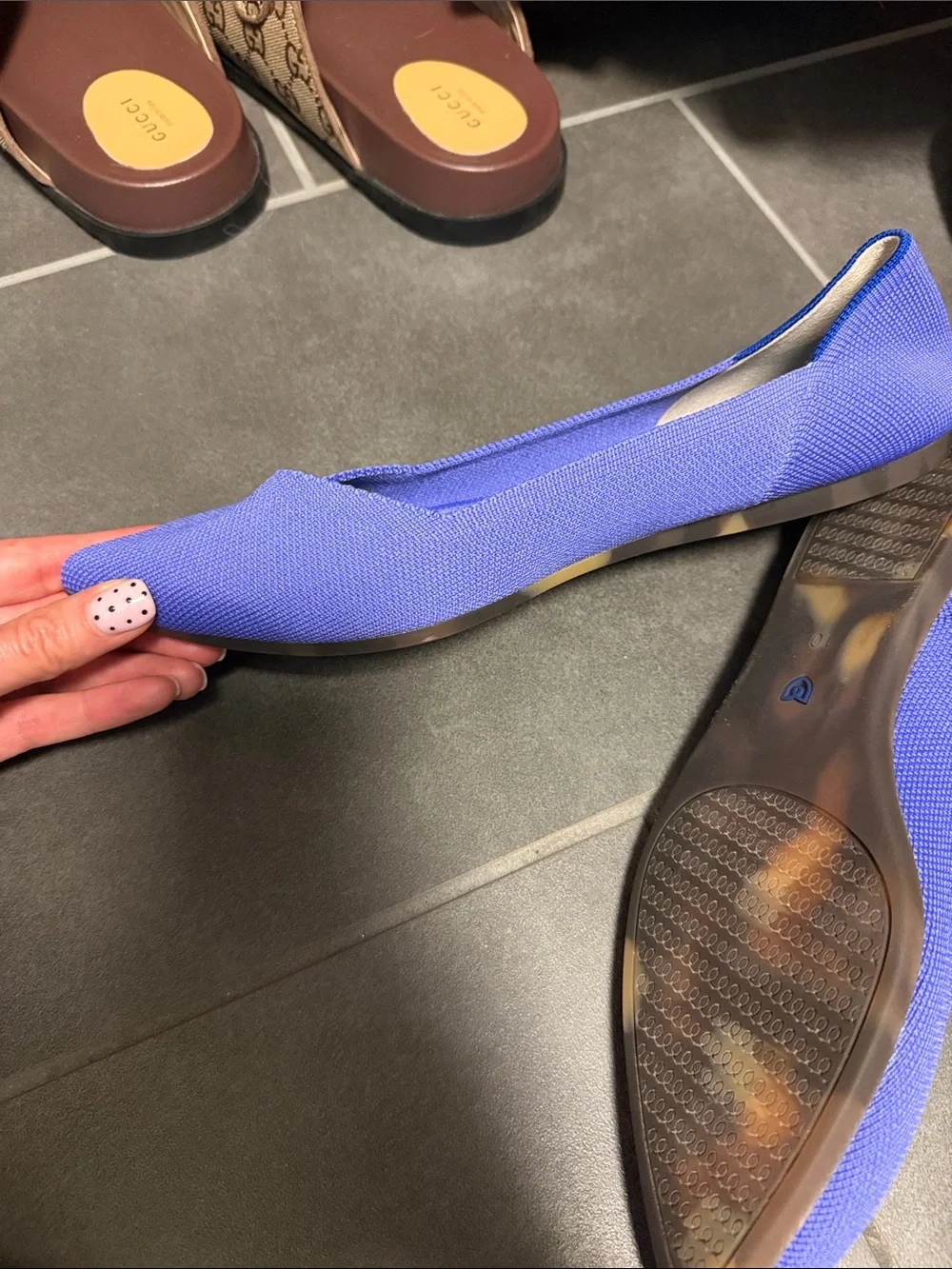 Rothy's Purple Pointed-Toe Knit Flats - Picture 4 of 4